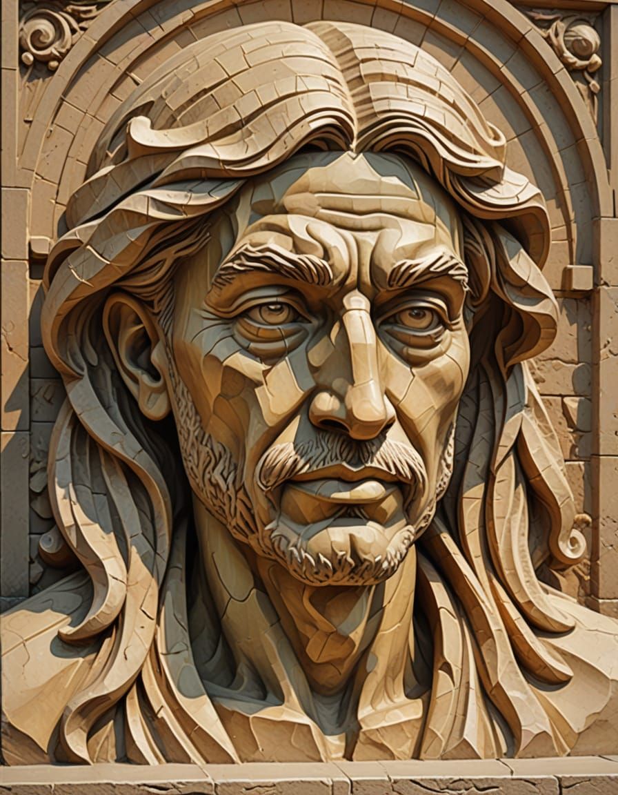 Futurist Peanut Butter Revelation: Retro Digital Stone Carvi...