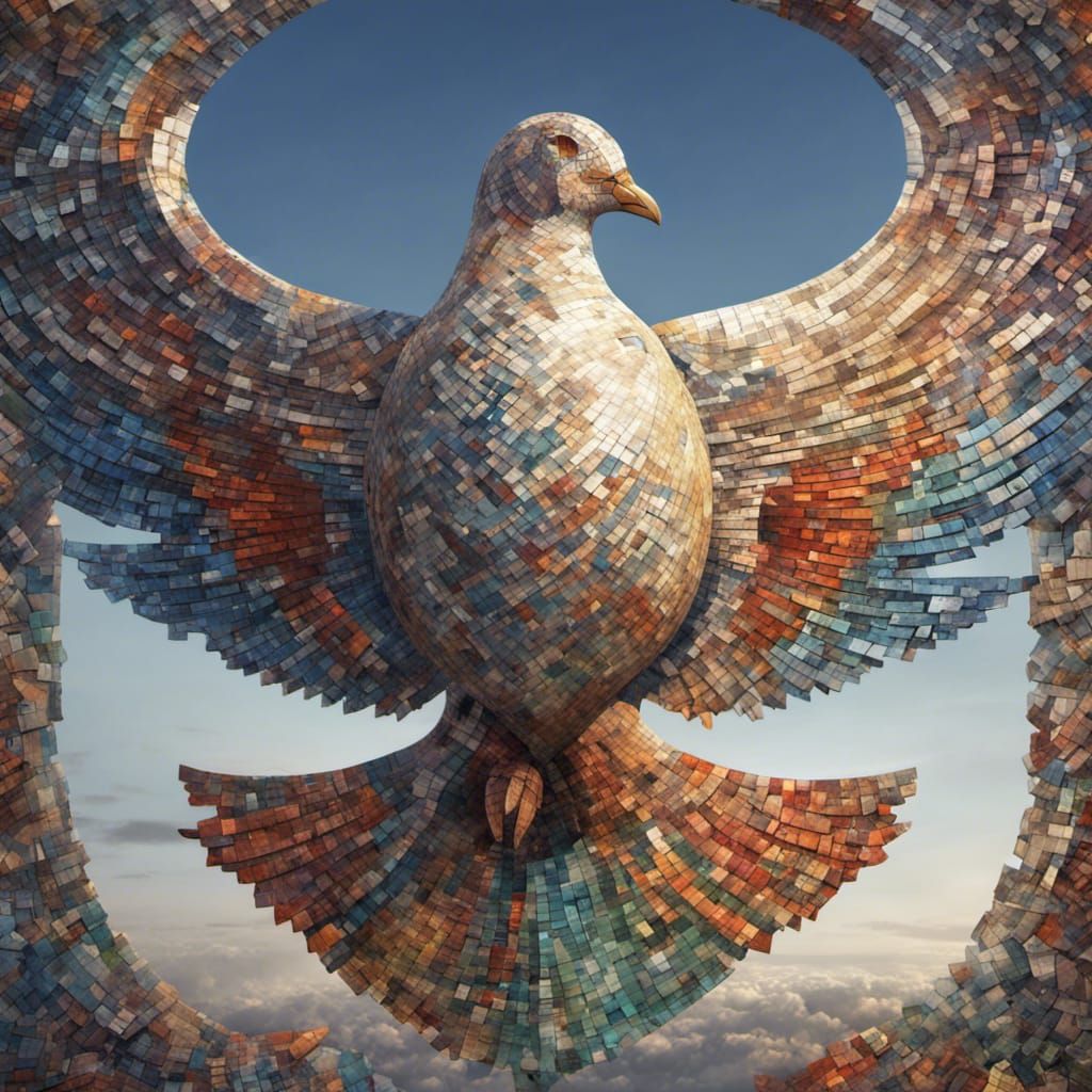 Global Mosaic Peace Dove: Unity in Diversity