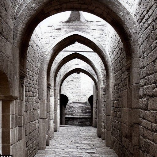 Ethereal Stone Labyrinth in Hyperdetailed Fantasy Style