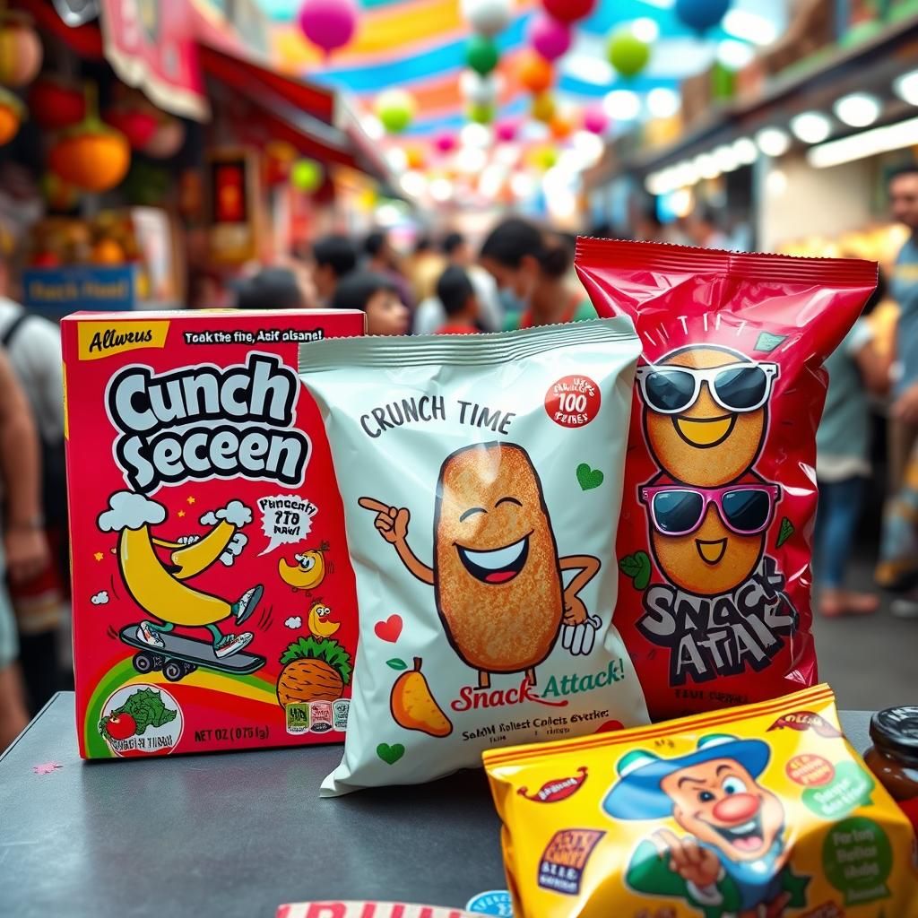 In a bustling marketplace filled with vibrant colors and ent...