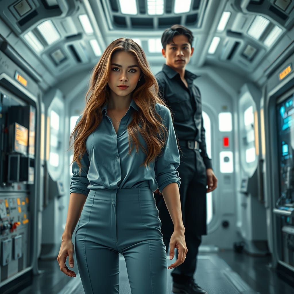 Futuristic Med Bay Scene in Industrial Style