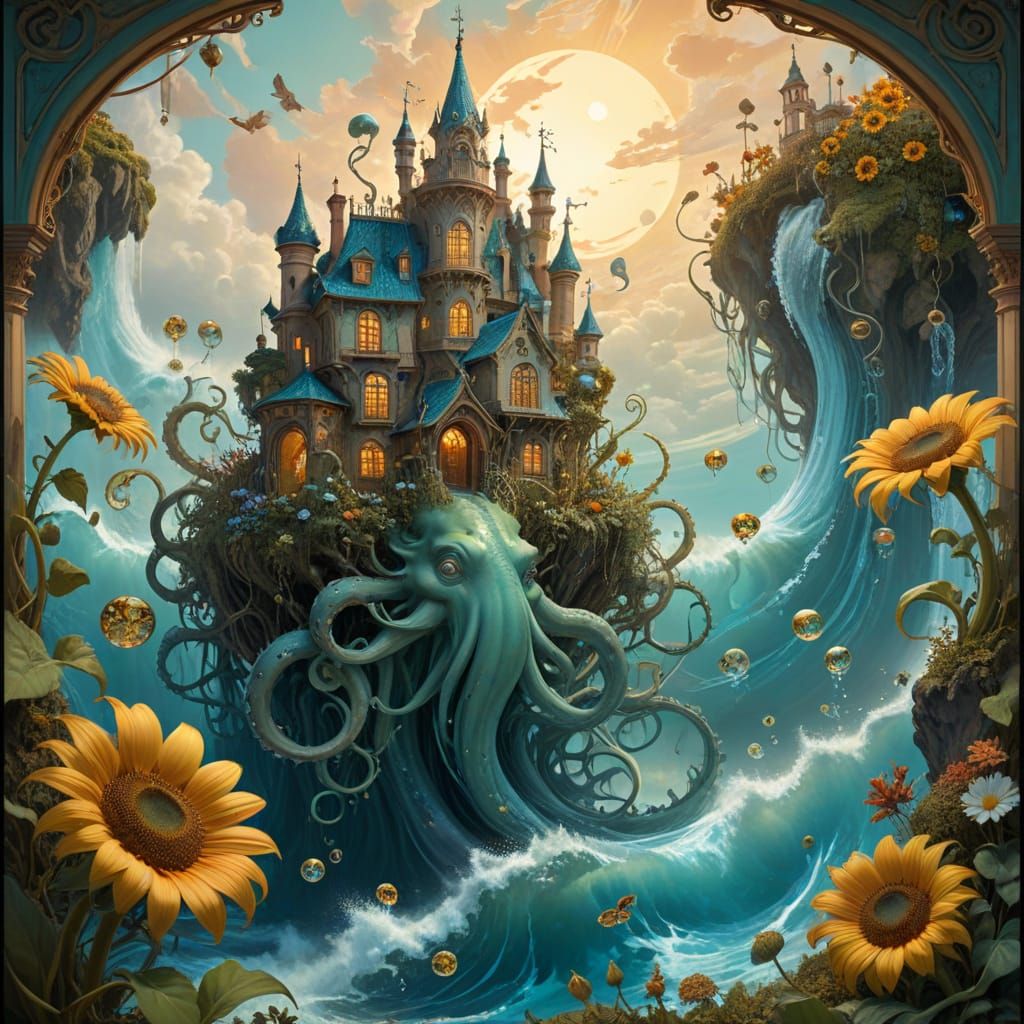 For today's "Kind Beasts" challenge, a gentle kraken