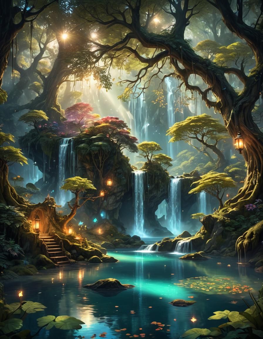 Enchanted Isles: A Fantasy Concept Art Landscape