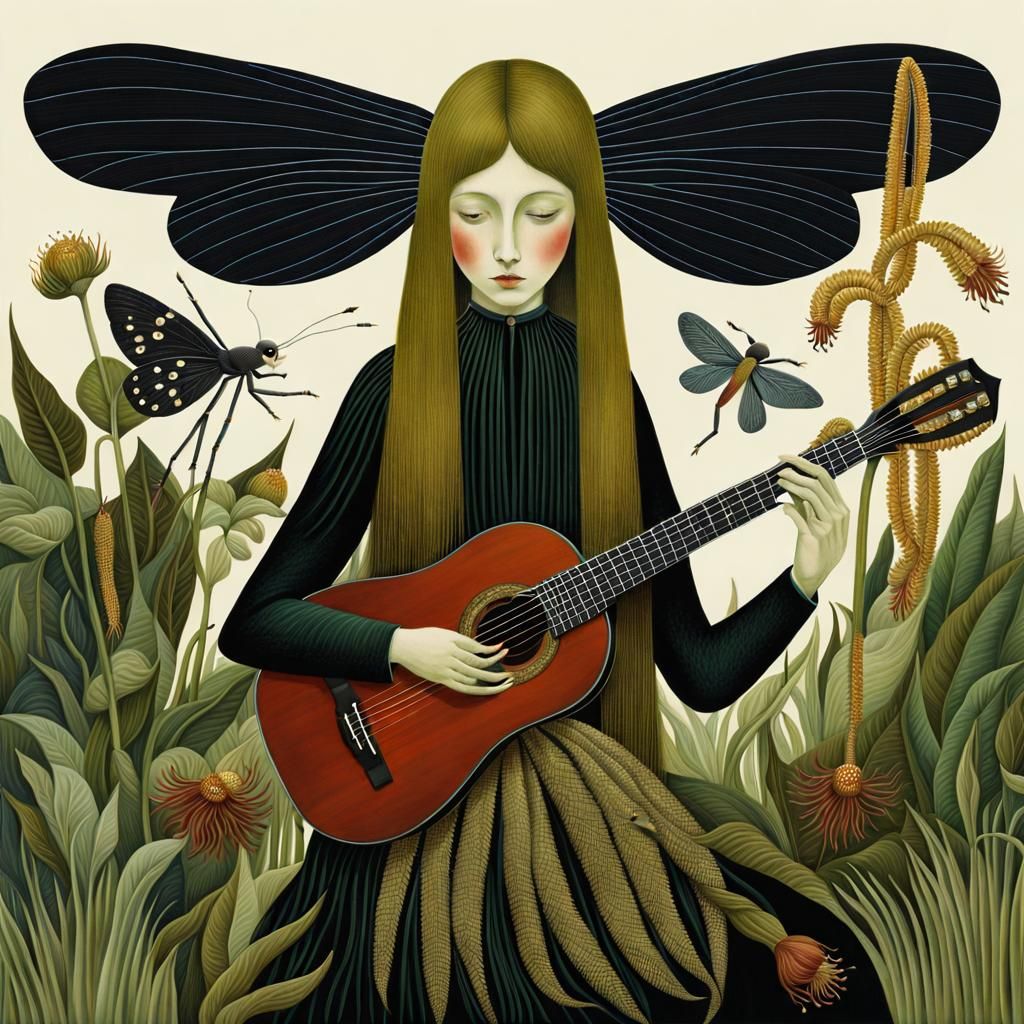 Surreal Orchid Collage in 8K Digital Art