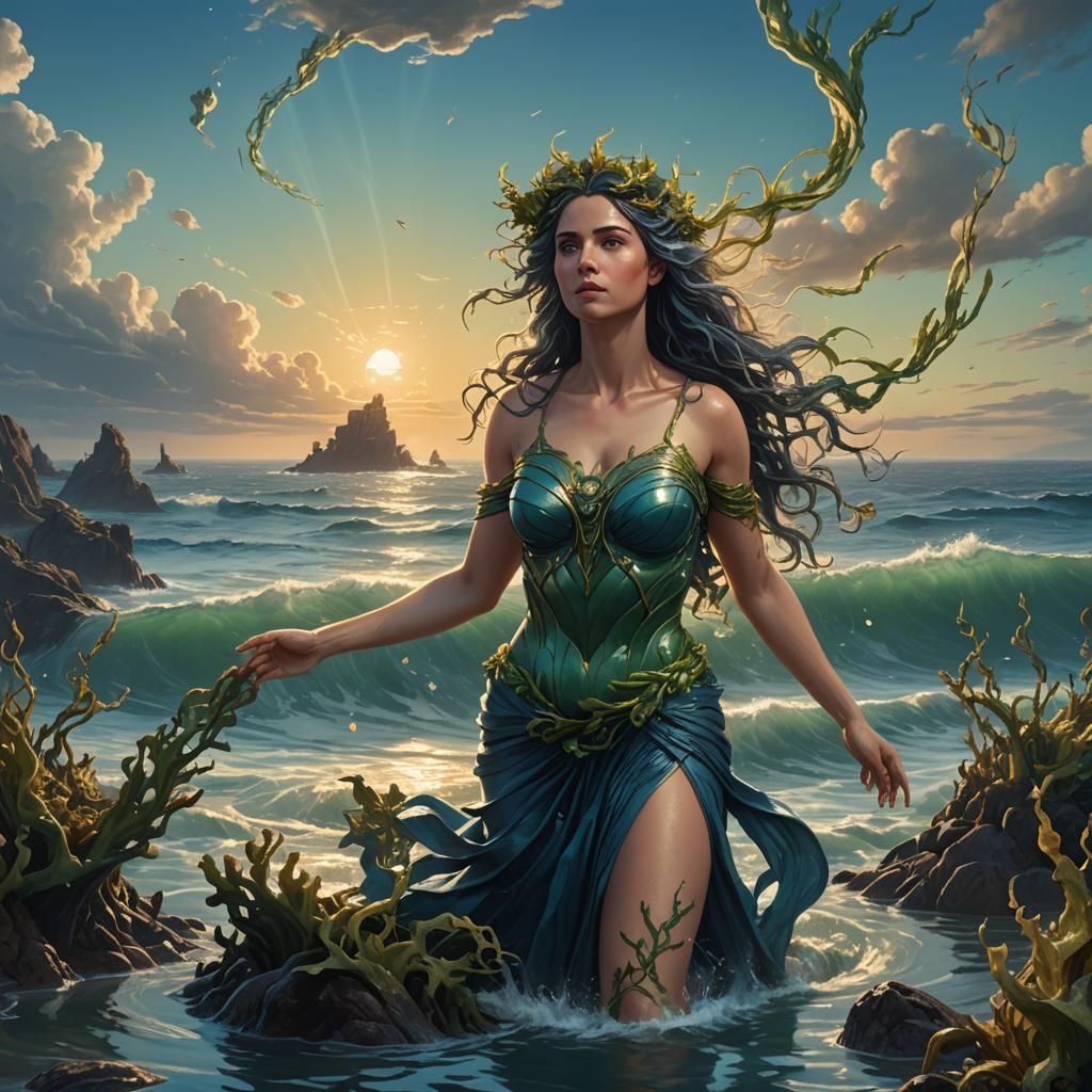 Aphrodite Rising from the Sea: Concept Art