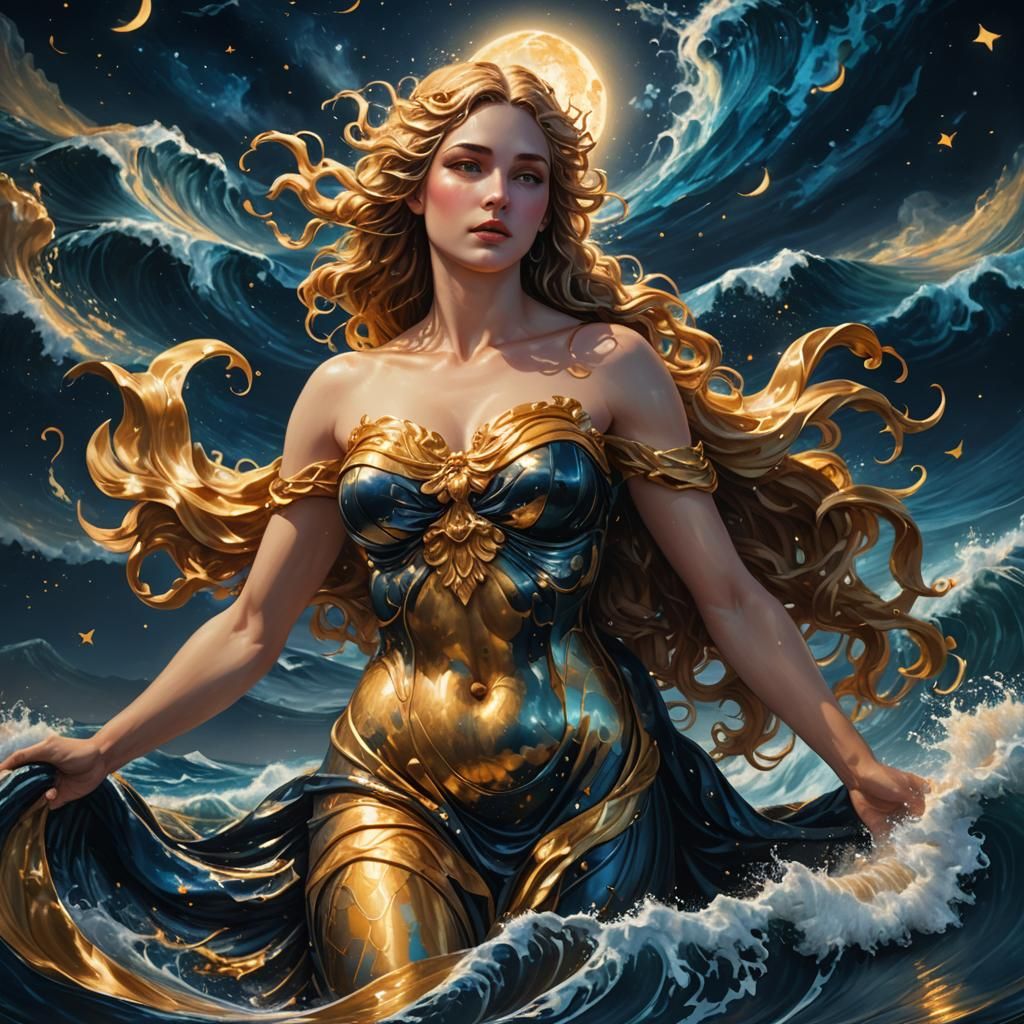 Aphrodite Rising: Hyper-Realistic Fantasy Concept Art