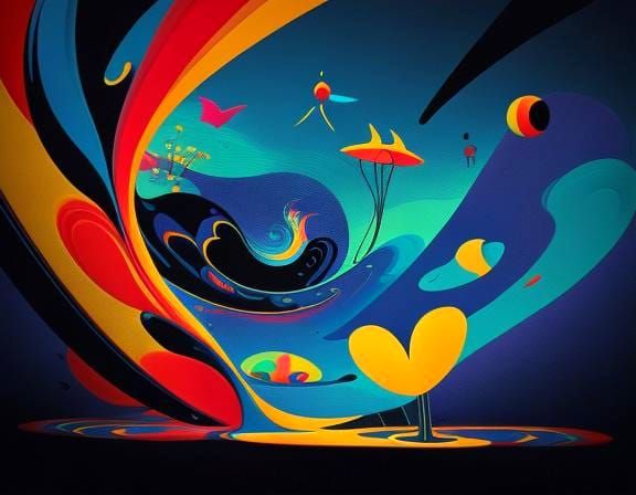 The artist's palette in the void