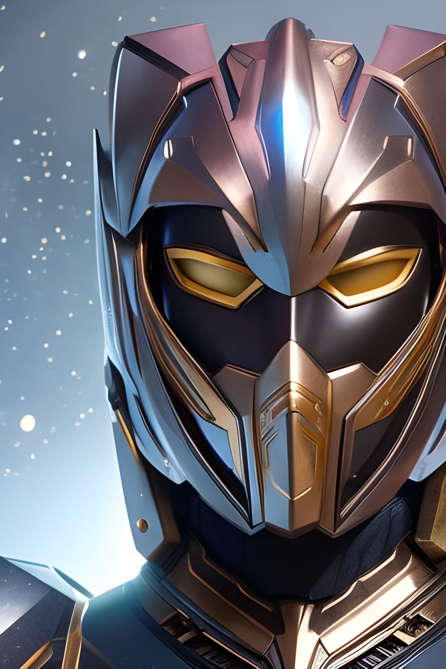 Futuristic Solarpunk Mask with Luminescent Circuitry