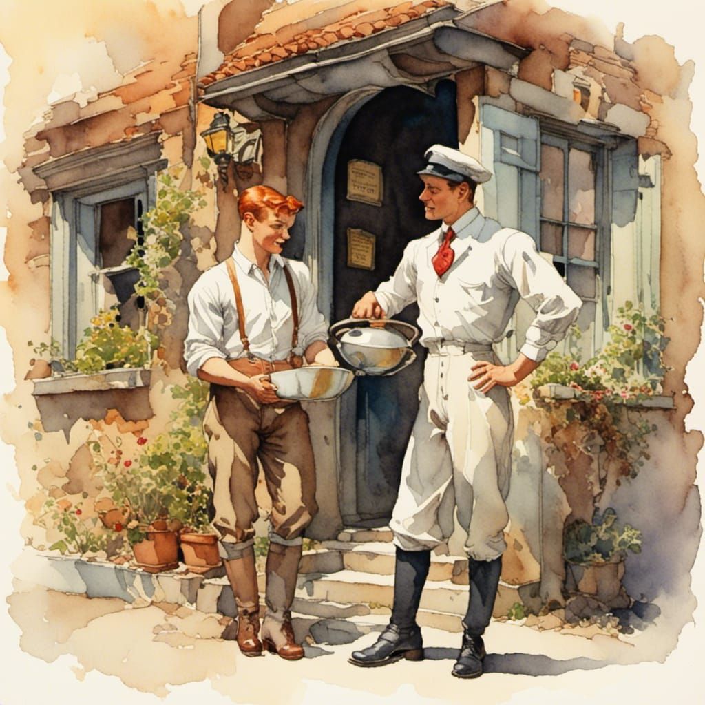 Retro 1950s Milkman with Rugged Charm