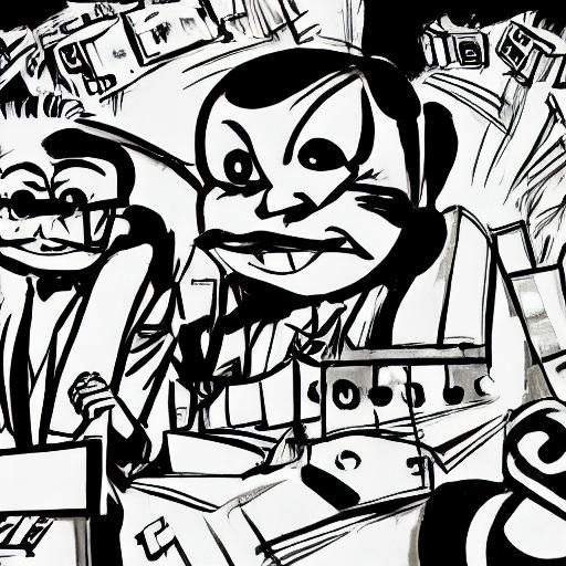 Abstract Lettering in Style of Pirosmani and Onchi