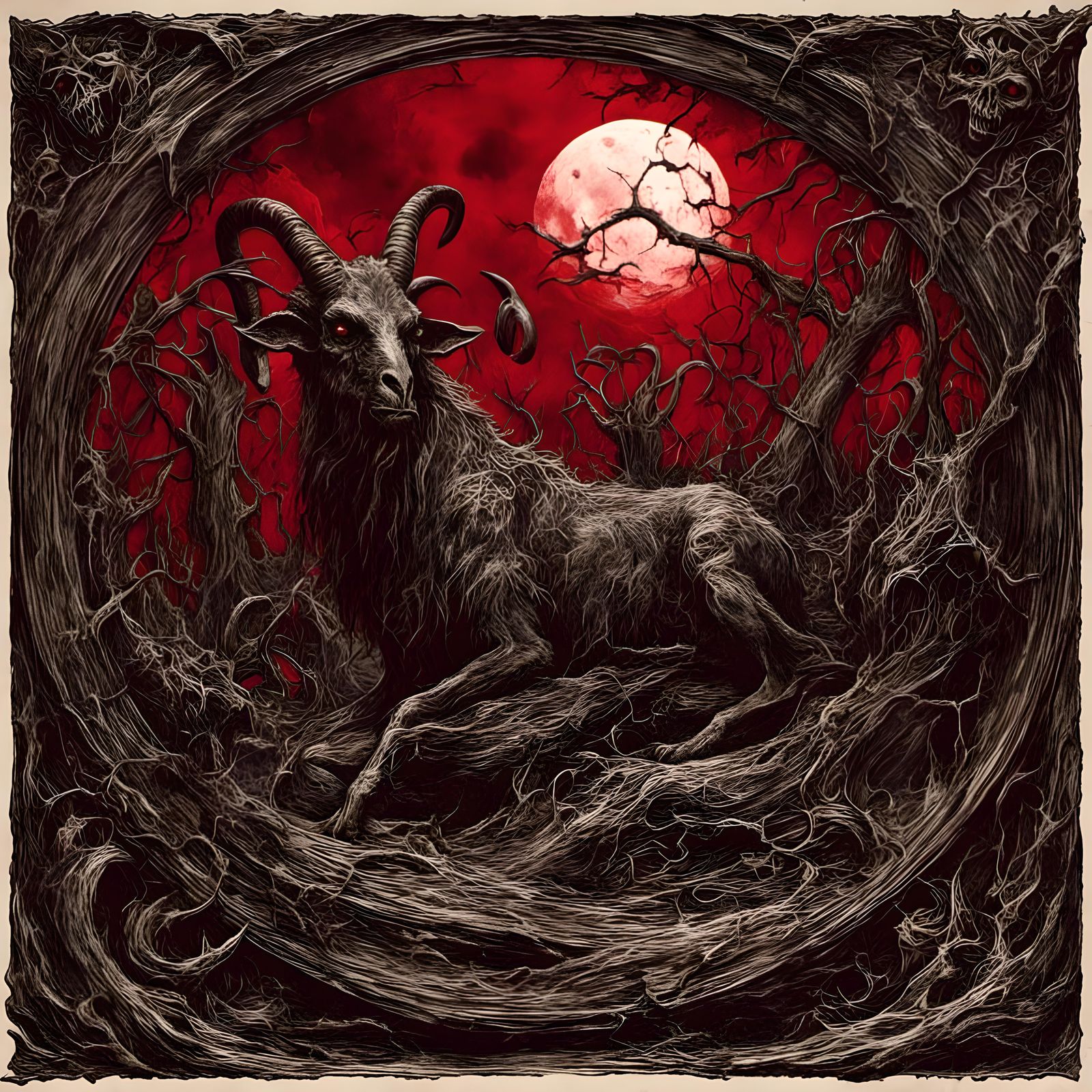 Demonic Gargoyles at the Gates of Hell