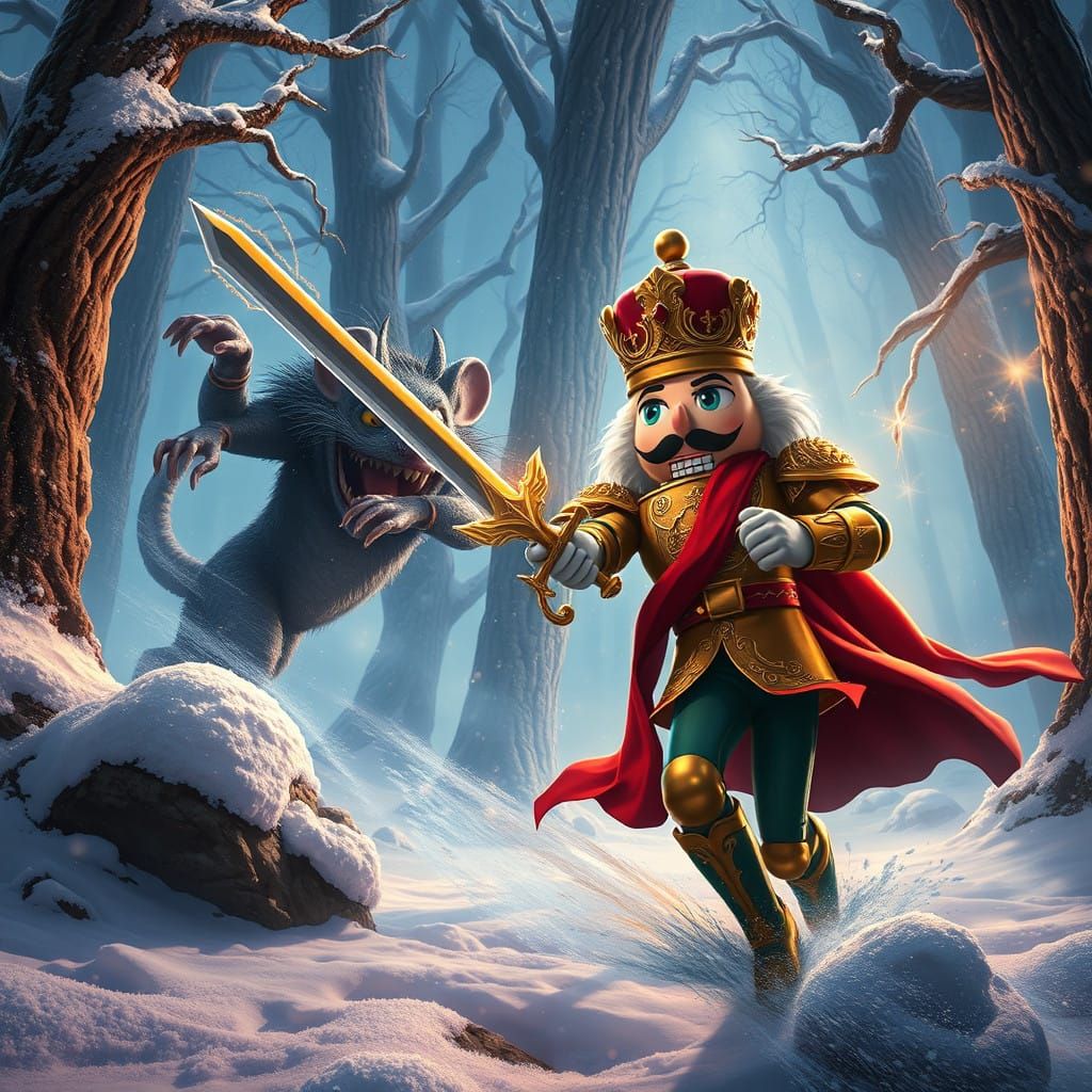 The Nutcracker Prince fighting the Mouse King