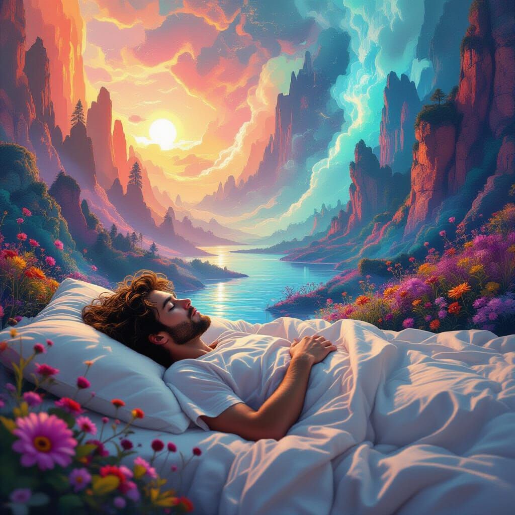 Dreamlike Sleep: Surreal Scenery Inspired by Digital Artists