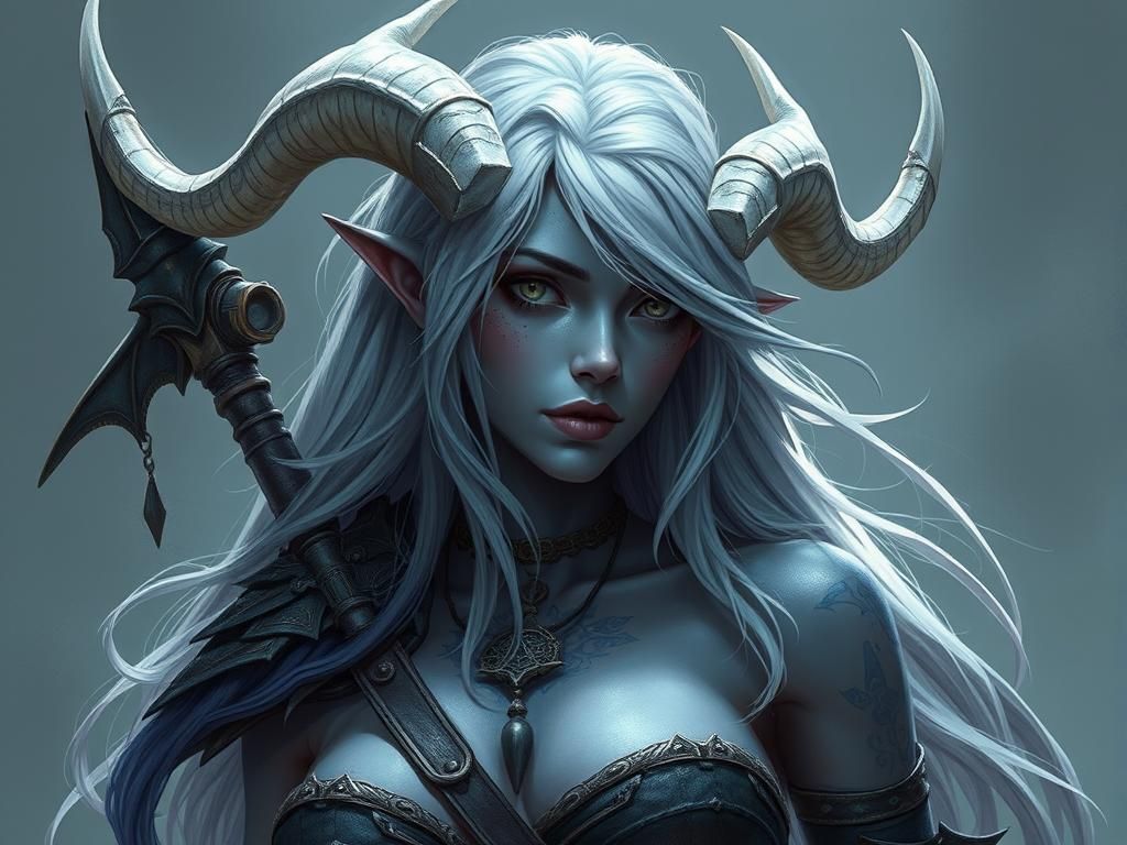 Lyraleth, last of the Antaru, demon slayer