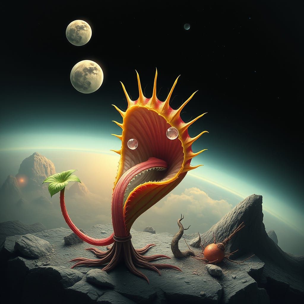 Cosmic Carnivorous Plant Devours a Distant Planet in a Cyber...