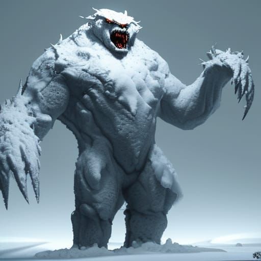 Abominable Snow Monster Concept Art