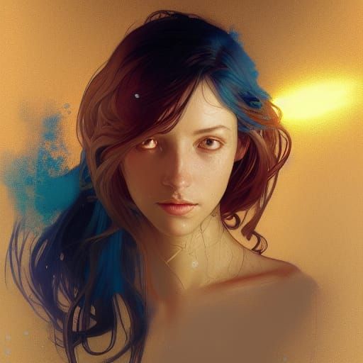 Detailed Portrait in Dynamic Lighting, Hyperdetailed Art