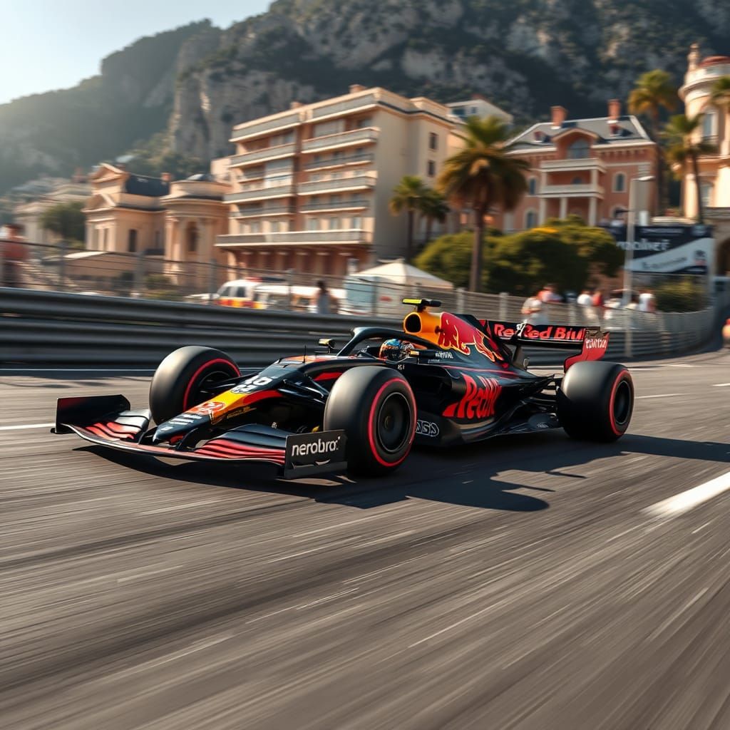 Red Bull RB21 Races Monaco in Hyper-Realistic 4K