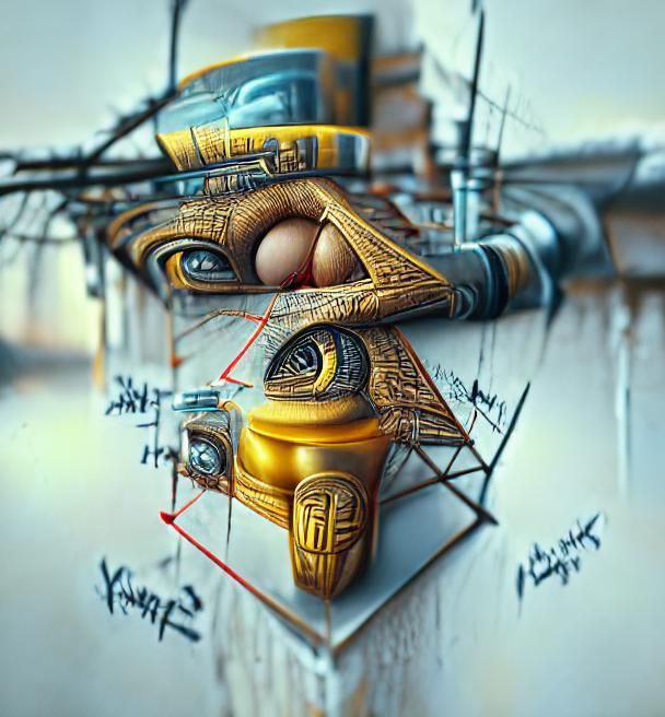 Sacred Geometry Radiating Energy at Dawn