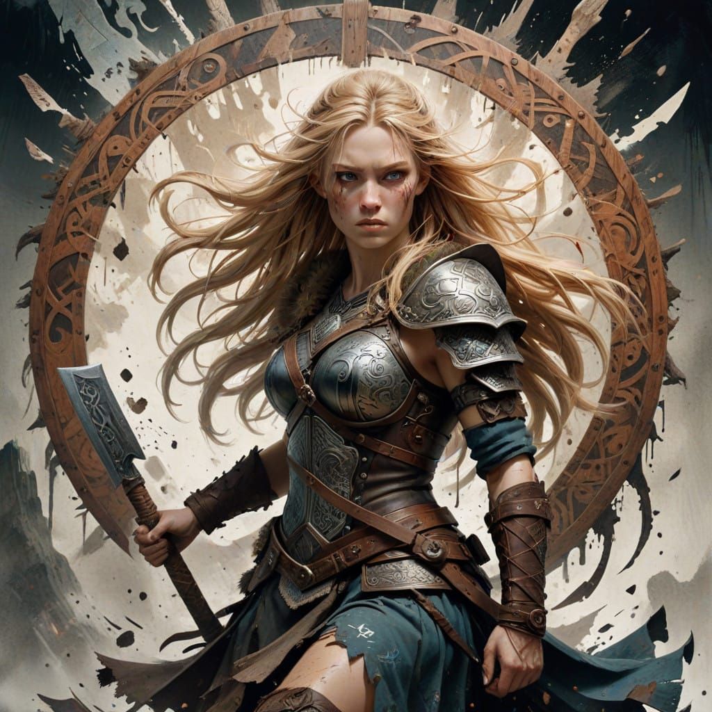 Viking Shieldmaiden Hypermaximalist Masterpiece