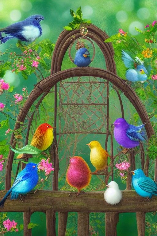 Enchanted Family Portrait in Secret Garden