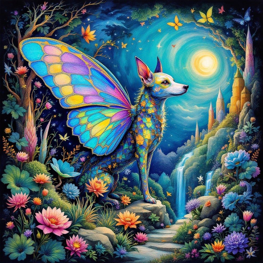 butterfly dog