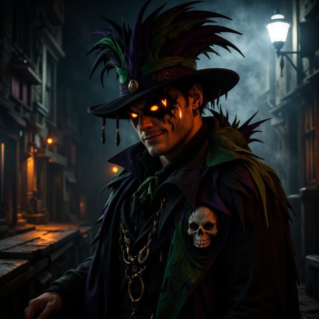 Grungecore Film Noir Character with Cigar