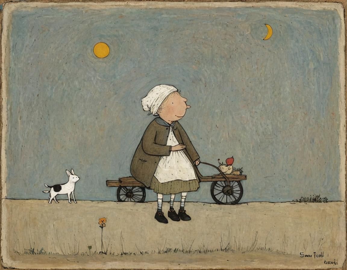 Whimsical Dreamer in Storybook Style