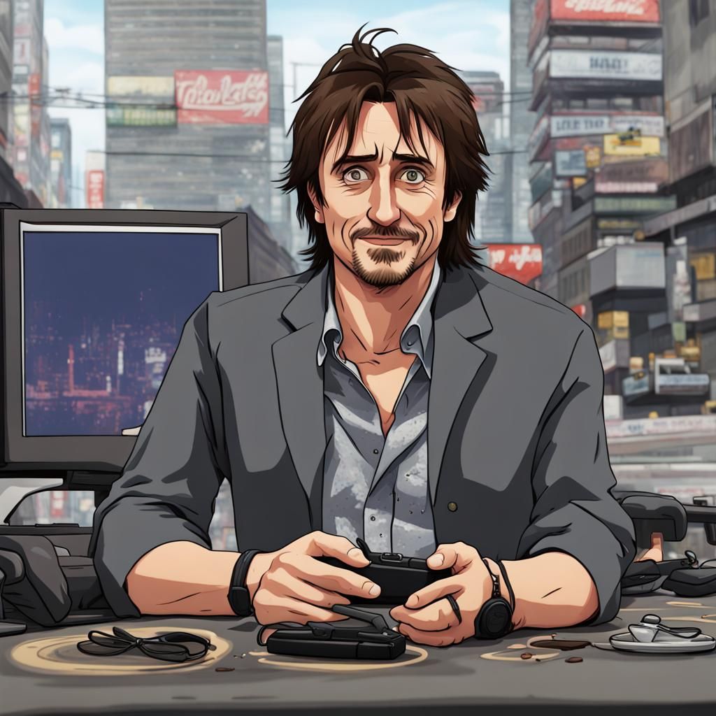 Richard Hammond as Anime-Style GTA Character