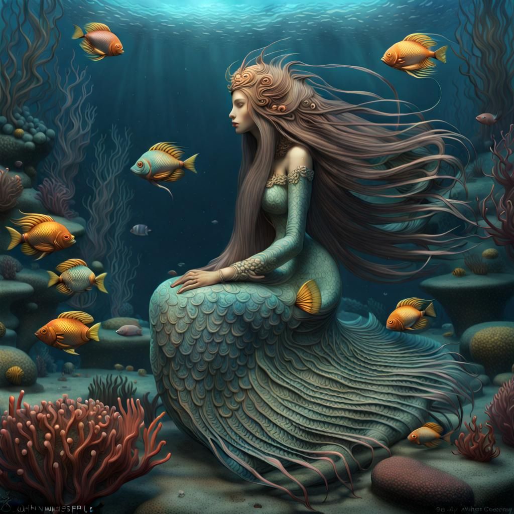 Enchanting Sea Witch Undersea Fairytale