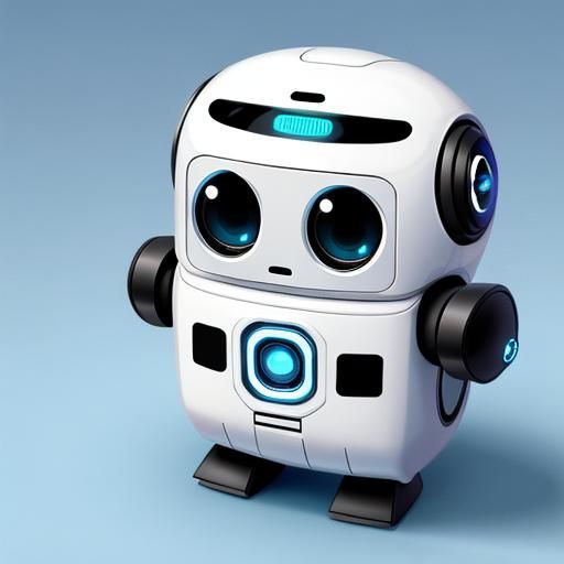 Cute Teardrop Robot: Zippy and Adorable