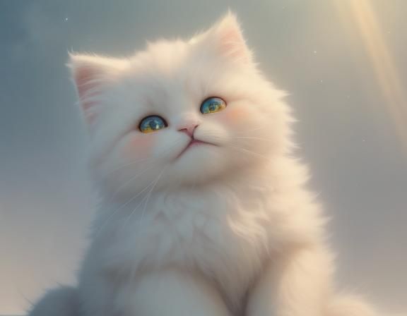 (White Iridescent lighting1.5 ). (very large white angel ste...