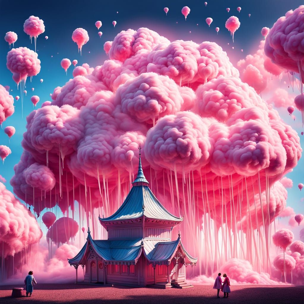 Dramatic Dreamy Cotton Candy Masterpiece