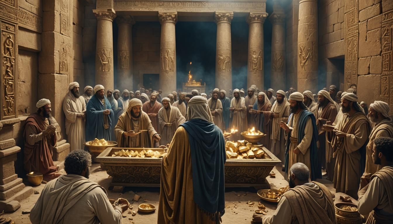 Ancient Israelites Gather at Tabernacle: Photorealistic 8K