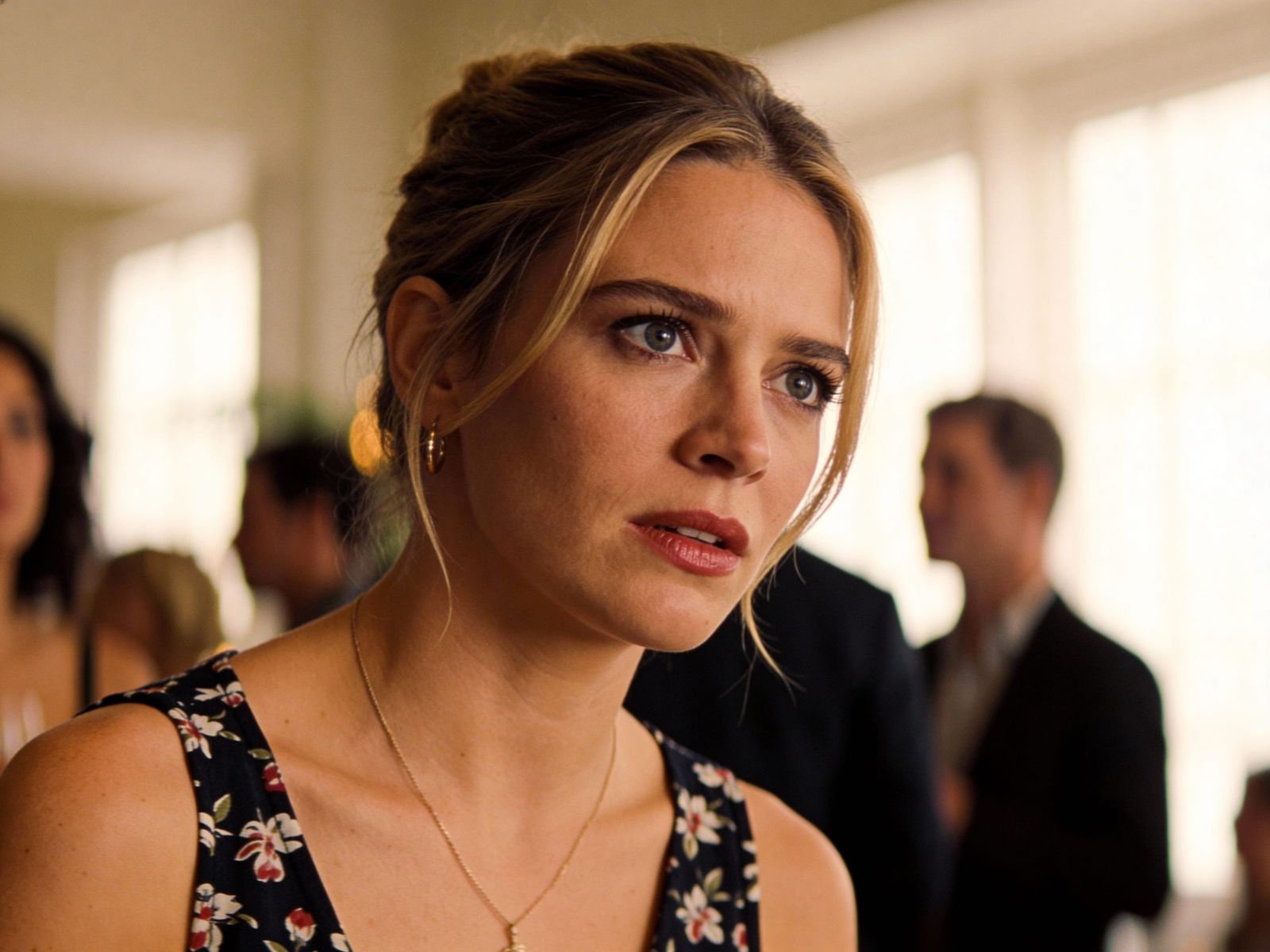 Candid Cocktail Party Portrait with Intense Stare