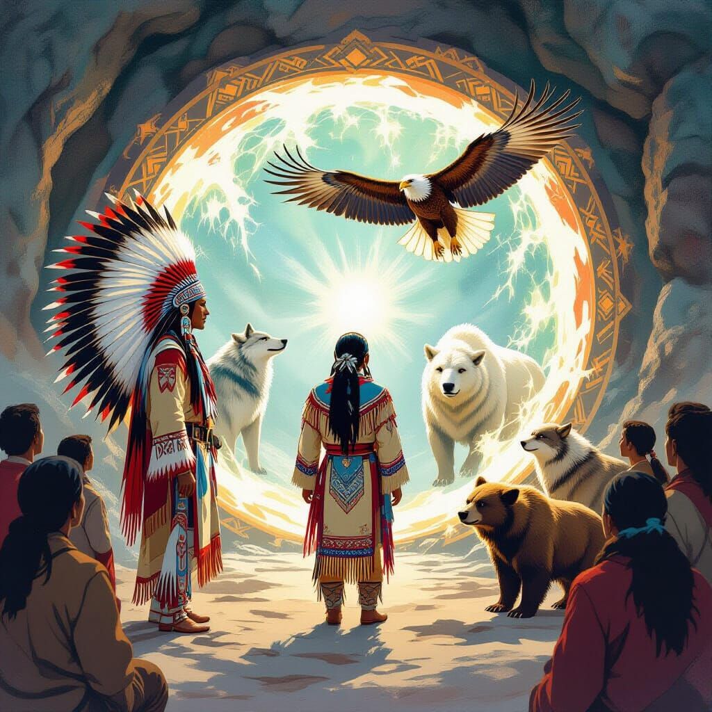 Mystical Portal Opens for Native American Chief