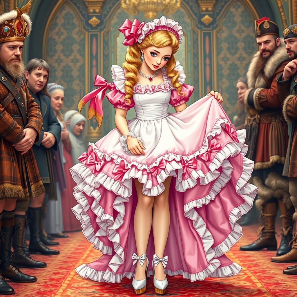 French Maid Meets Scottish Highlander in Whimsical Wedding S...