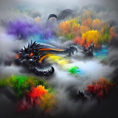 Dragon Emerges from the Fog
