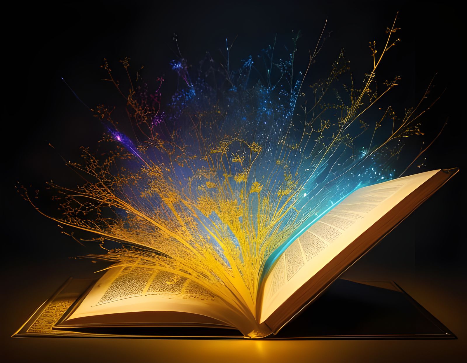 Fantasy Book of Dreams with Candles