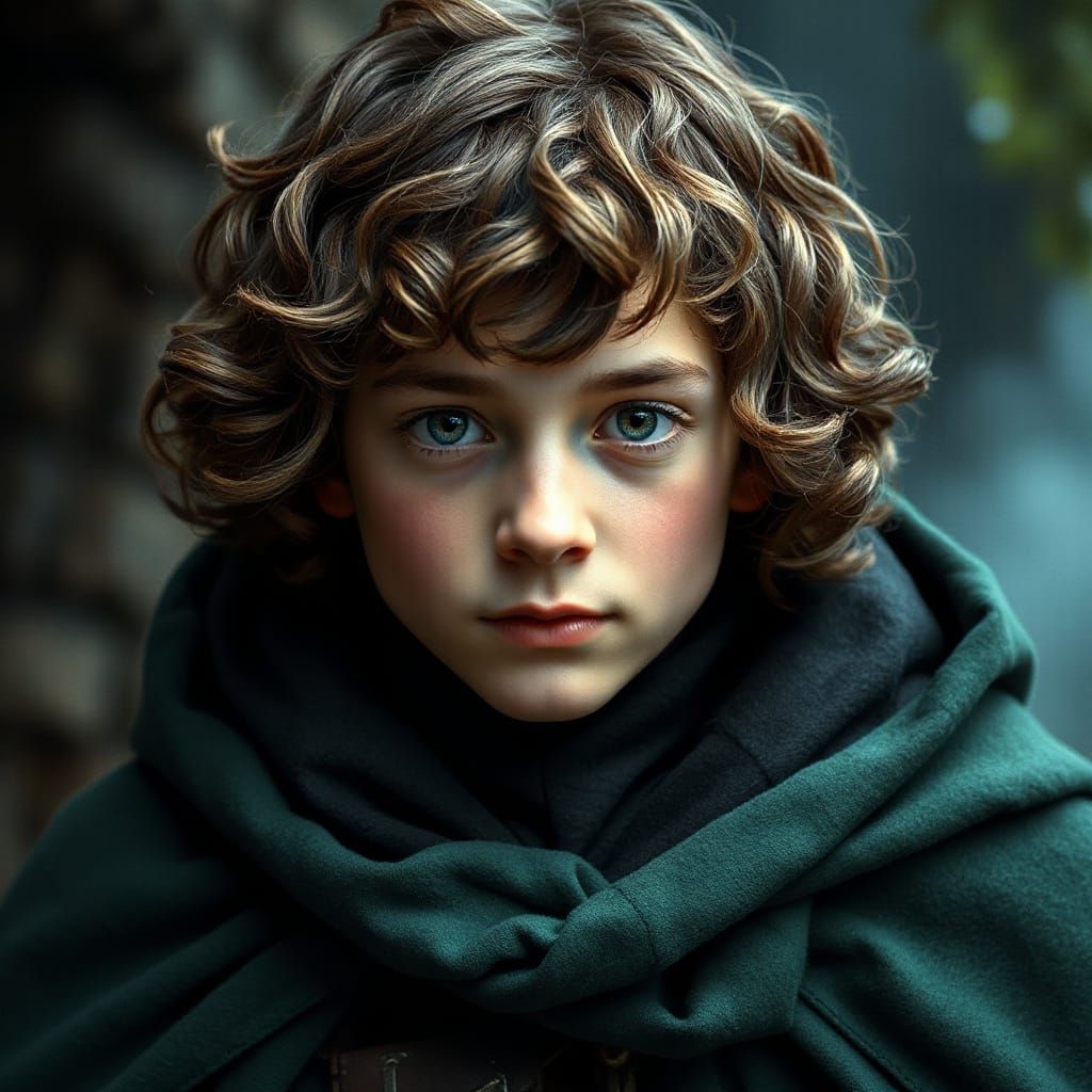 Ethereal Fantasy Portrait of a Young Hero