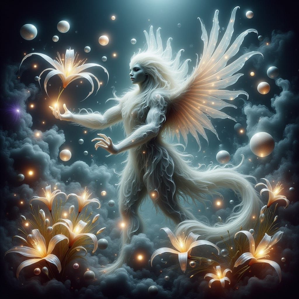 Surreal Fantasy Creatures in Dreamlike Landscapes