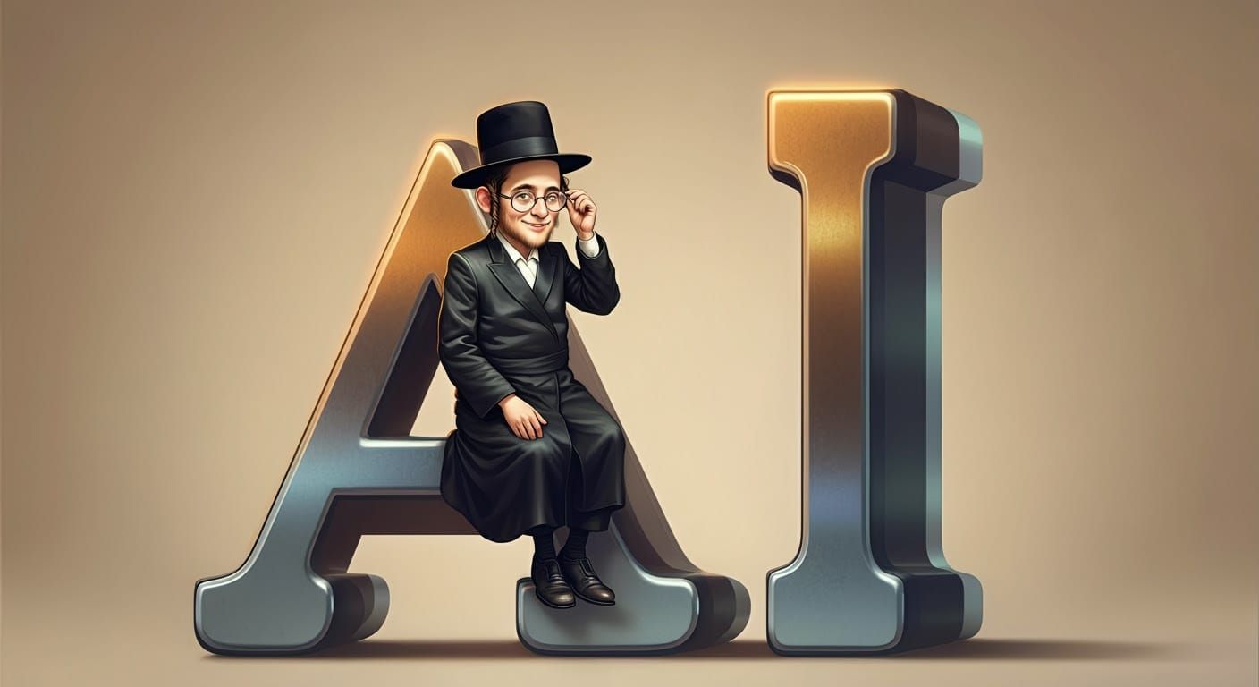 Hasidic Nerd Finds Comfort on Chrome Letters