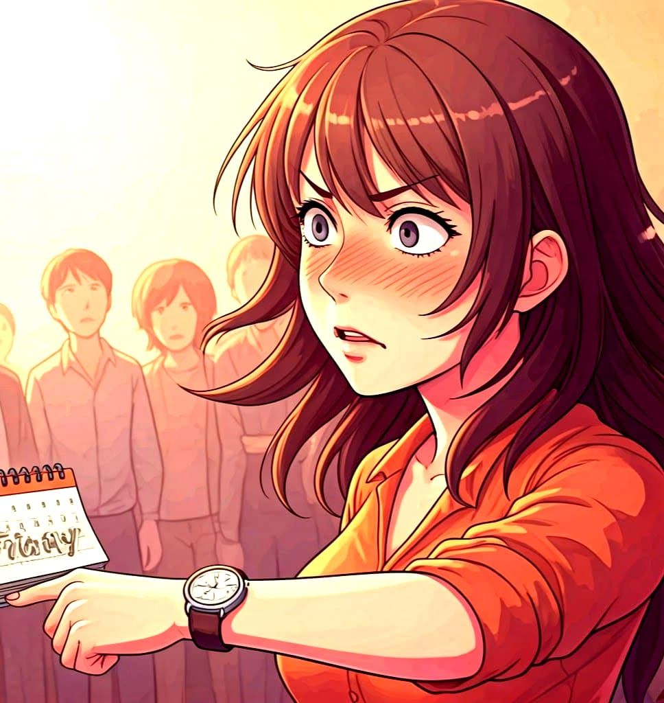 Angry Anime Woman Confronts Crowd on Friday