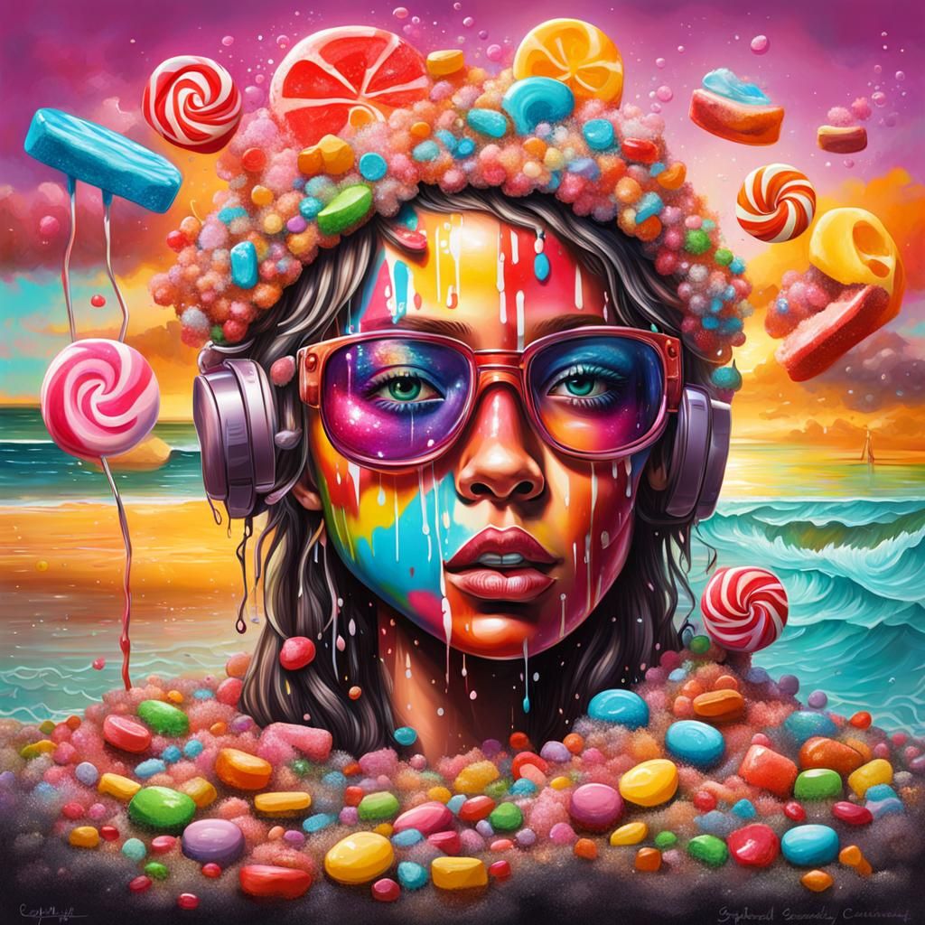 Candy Islander Girl on a Candy Beach