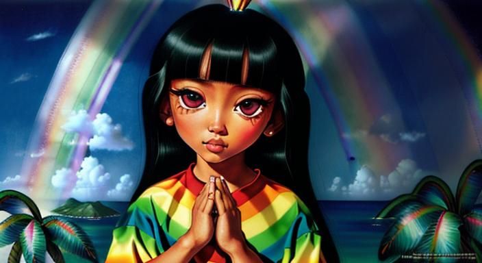 Vibrant Reggae Masterpiece with Caribbean Backdrop