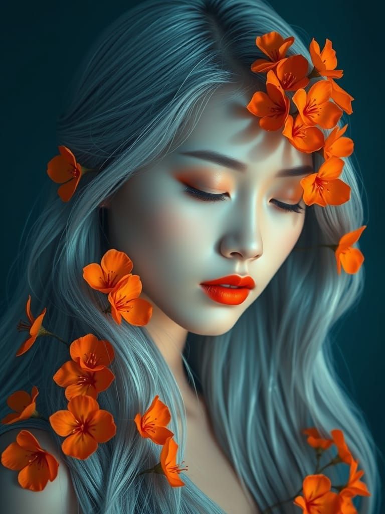 Ethereal East Asian Beauty in Soft, Dreamlike Portraiture