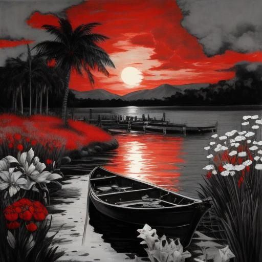 Simple Black and White AI Art