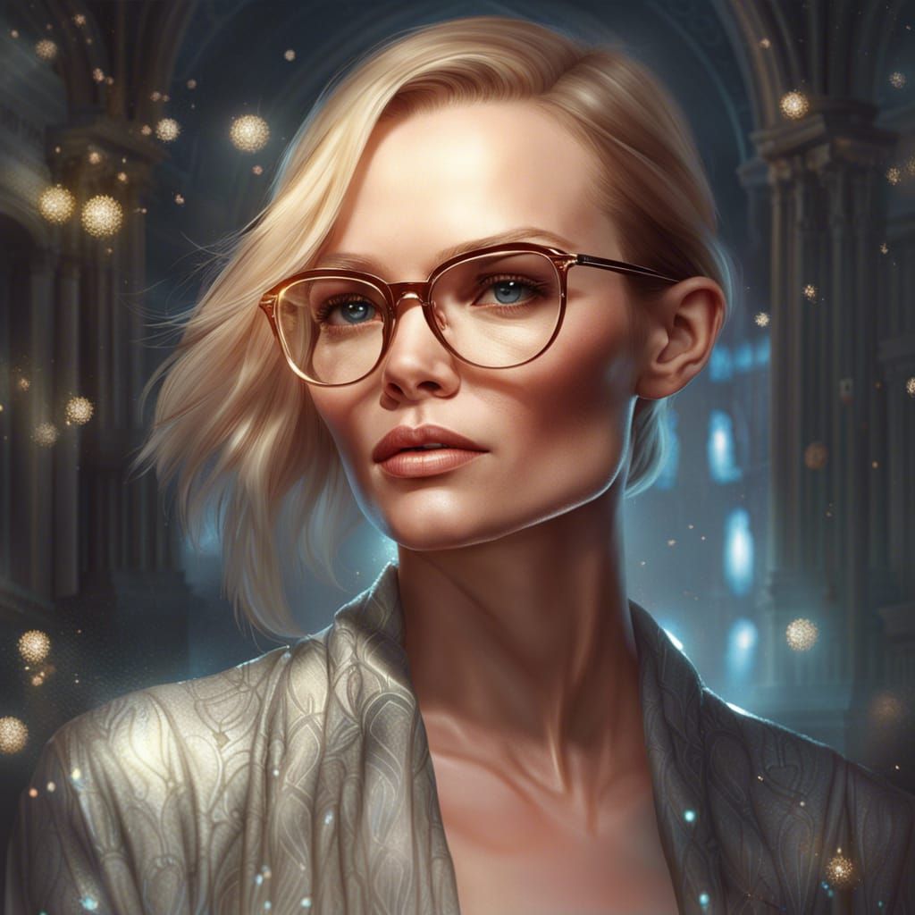 Detailed Portrait with Dynamic Lighting by Rutkowski