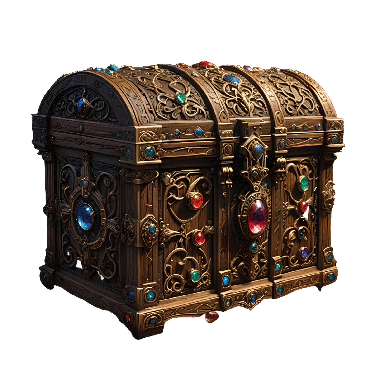 Fantasy Treasure Chest Icon for RPG Game