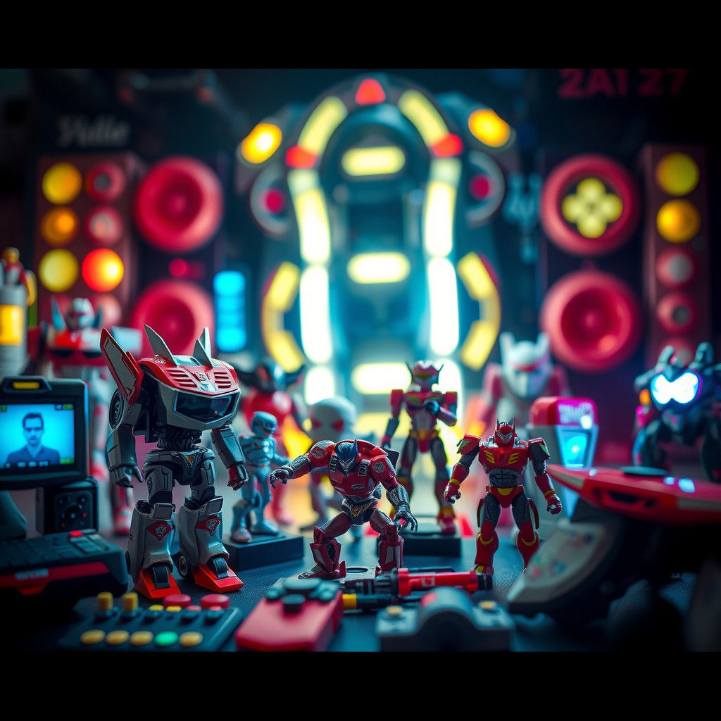 Hyperrealistic Futuristic Toys in High Definition